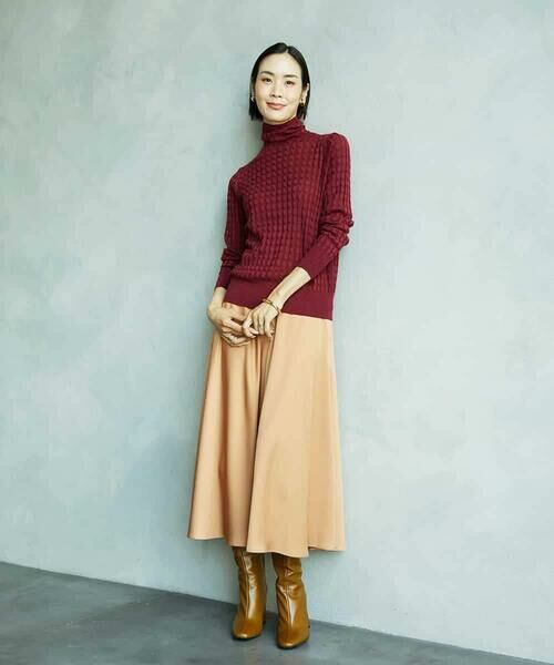 MICHEL KLEIN / ミッシェルクラン ニット・セーター | シアーケーブルハイネックニット | 詳細19