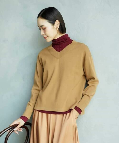 MICHEL KLEIN / ミッシェルクラン ニット・セーター | シアーケーブルハイネックニット | 詳細20