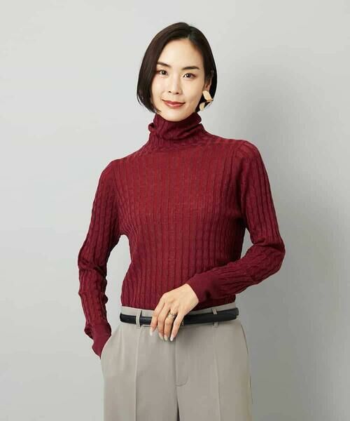 MICHEL KLEIN / ミッシェルクラン ニット・セーター | シアーケーブルハイネックニット | 詳細26