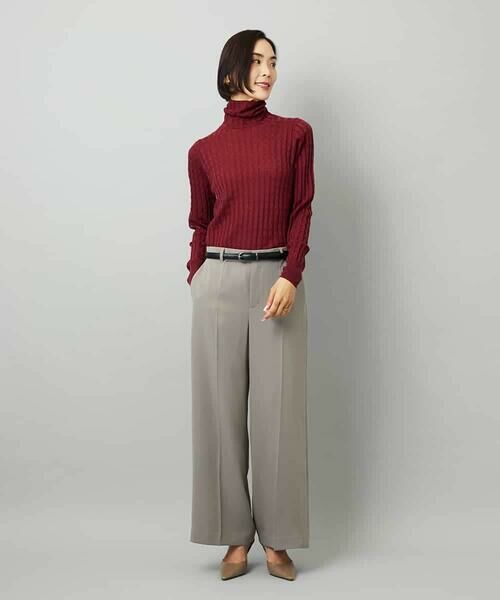 MICHEL KLEIN / ミッシェルクラン ニット・セーター | シアーケーブルハイネックニット | 詳細30