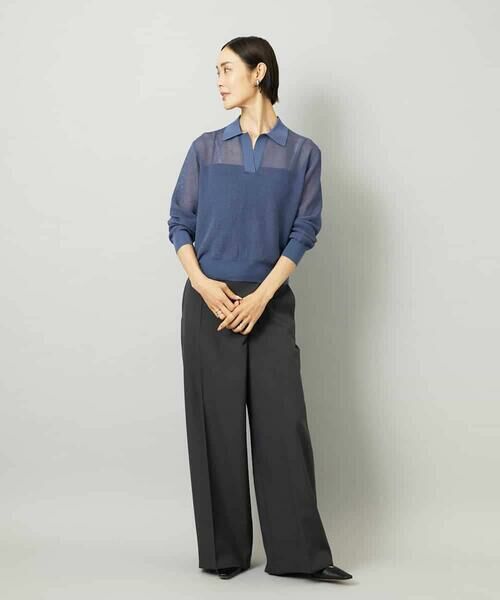 MICHEL KLEIN / ミッシェルクラン ニット・セーター | シアースキッパーニットプルオーバー | 詳細9