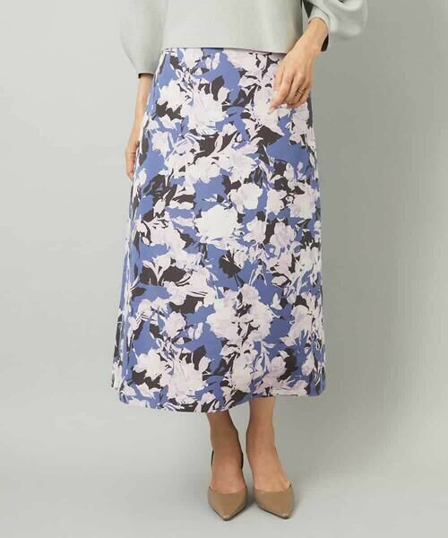 MICHEL KLEIN / ミッシェルクラン ロング・マキシ丈スカート | アンティークローズプリントスカート | 詳細1