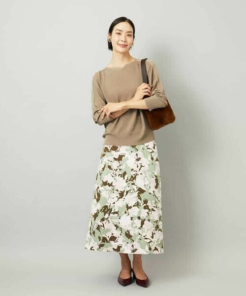 MICHEL KLEIN / ミッシェルクラン ロング・マキシ丈スカート | アンティークローズプリントスカート | 詳細17