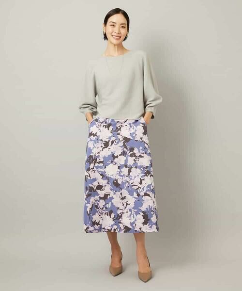 MICHEL KLEIN / ミッシェルクラン ロング・マキシ丈スカート | アンティークローズプリントスカート | 詳細3