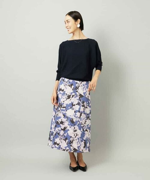 MICHEL KLEIN / ミッシェルクラン ロング・マキシ丈スカート | アンティークローズプリントスカート | 詳細6