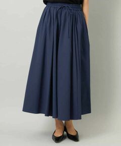 MICHEL KLEIN / ミッシェルクラン ロング・マキシ丈スカート | [セットアップ対応]ギャザースカート　サッカー無地