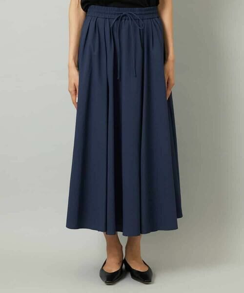 MICHEL KLEIN / ミッシェルクラン ロング・マキシ丈スカート | [セットアップ対応]ギャザースカート　サッカー無地 | 詳細17