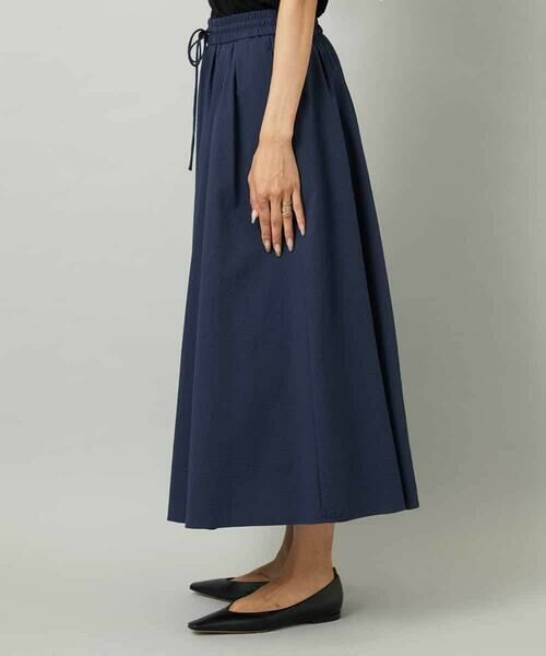 MICHEL KLEIN / ミッシェルクラン ロング・マキシ丈スカート | [セットアップ対応]ギャザースカート　サッカー無地 | 詳細18