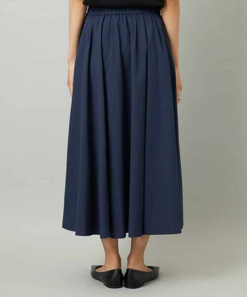 MICHEL KLEIN / ミッシェルクラン ロング・マキシ丈スカート | [セットアップ対応]ギャザースカート　サッカー無地 | 詳細19