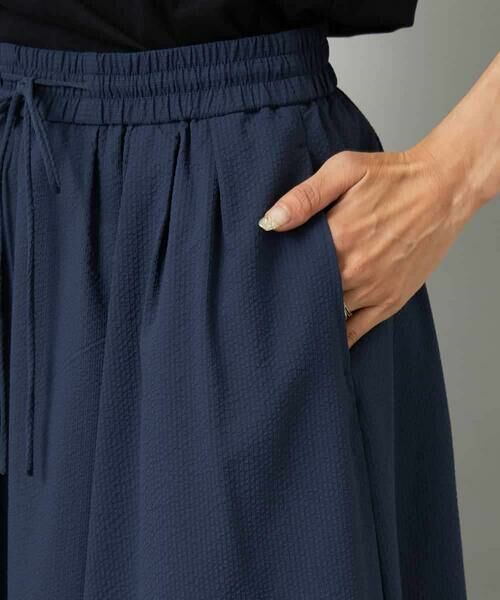 MICHEL KLEIN / ミッシェルクラン ロング・マキシ丈スカート | [セットアップ対応]ギャザースカート　サッカー無地 | 詳細21