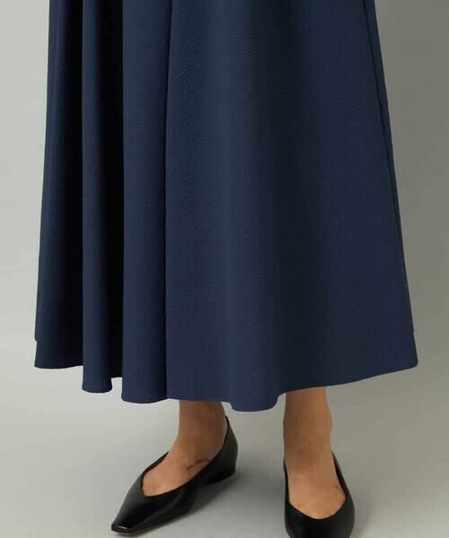 MICHEL KLEIN / ミッシェルクラン ロング・マキシ丈スカート | [セットアップ対応]ギャザースカート　サッカー無地 | 詳細22