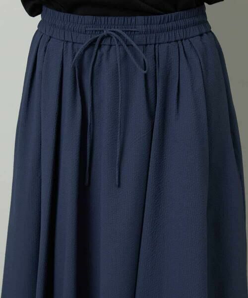 MICHEL KLEIN / ミッシェルクラン ロング・マキシ丈スカート | [セットアップ対応]ギャザースカート　サッカー無地 | 詳細23