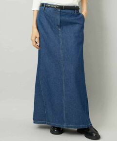 MICHEL KLEIN / ミッシェルクラン ロング・マキシ丈スカート | [セットアップ対応]デニムAラインスカート