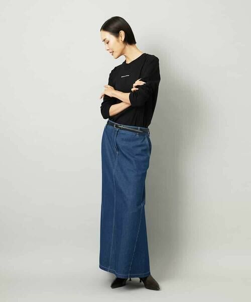 MICHEL KLEIN / ミッシェルクラン ロング・マキシ丈スカート | [セットアップ対応]デニムAラインスカート | 詳細13