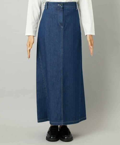 MICHEL KLEIN / ミッシェルクラン ロング・マキシ丈スカート | [セットアップ対応]デニムAラインスカート | 詳細16
