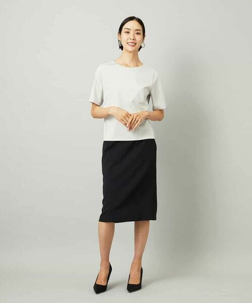 MICHEL KLEIN / ミッシェルクラン ミニ・ひざ丈スカート | [セットアップ対応]Aラインスカート | 詳細11