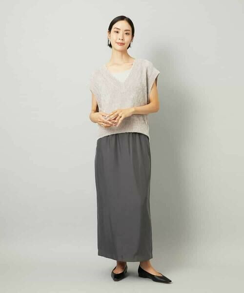 MICHEL KLEIN / ミッシェルクラン ロング・マキシ丈スカート | [セットアップ対応]ナロースカート | 詳細13