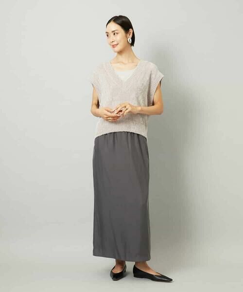 MICHEL KLEIN / ミッシェルクラン ロング・マキシ丈スカート | [セットアップ対応]ナロースカート | 詳細14
