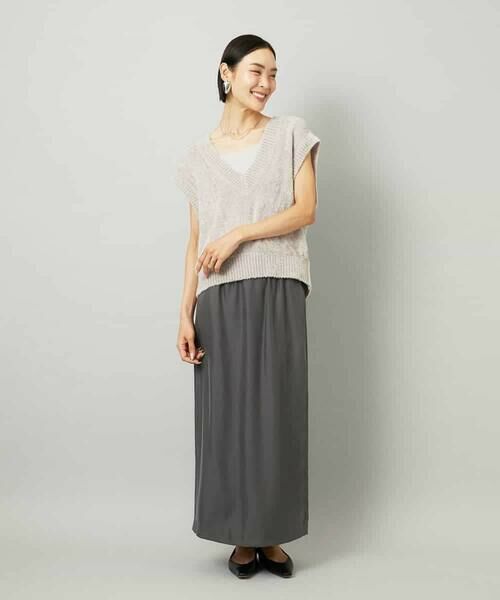 MICHEL KLEIN / ミッシェルクラン ロング・マキシ丈スカート | [セットアップ対応]ナロースカート | 詳細15