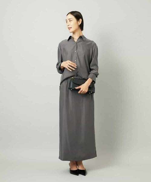 MICHEL KLEIN / ミッシェルクラン ロング・マキシ丈スカート | [セットアップ対応]ナロースカート | 詳細4