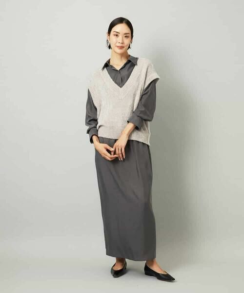 MICHEL KLEIN / ミッシェルクラン ロング・マキシ丈スカート | [セットアップ対応]ナロースカート | 詳細8