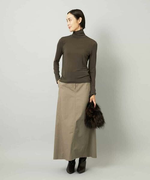MICHEL KLEIN / ミッシェルクラン ロング・マキシ丈スカート | [セットアップ対応]チノAラインスカート | 詳細11
