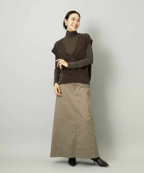 MICHEL KLEIN / ミッシェルクラン ロング・マキシ丈スカート | [セットアップ対応]チノAラインスカート | 詳細16