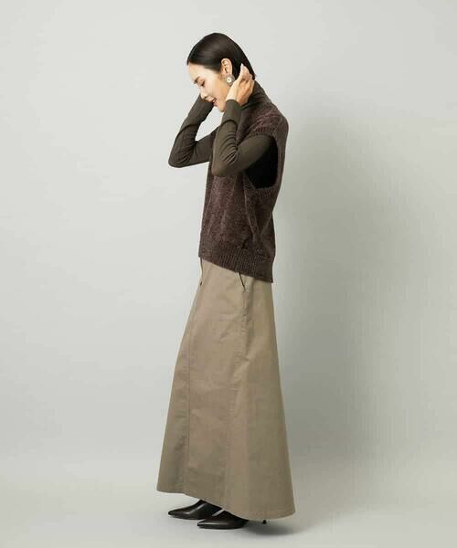 MICHEL KLEIN / ミッシェルクラン ロング・マキシ丈スカート | [セットアップ対応]チノAラインスカート | 詳細17
