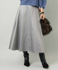 MICHEL KLEIN / ミッシェルクラン ロング・マキシ丈スカート | フェイクレザーフレアスカート