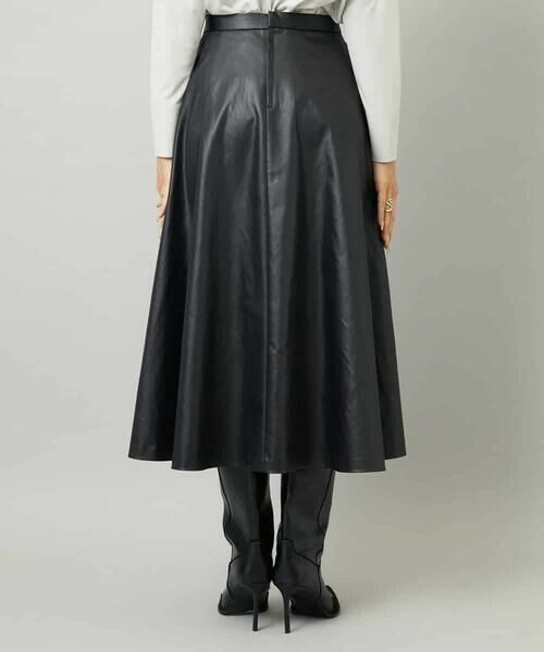 MICHEL KLEIN / ミッシェルクラン ロング・マキシ丈スカート | フェイクレザーフレアスカート | 詳細22