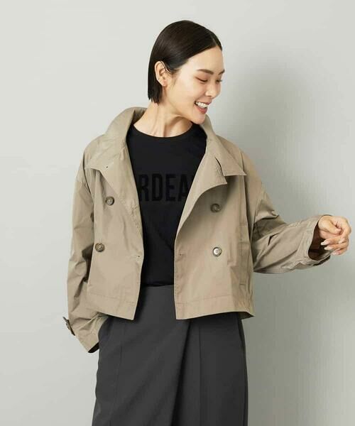 MICHEL KLEIN / ミッシェルクラン その他アウター | スタンドカラーショートブルゾン | 詳細1