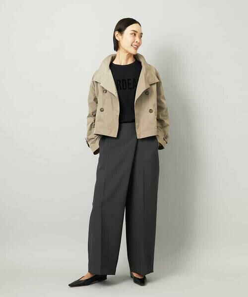 MICHEL KLEIN / ミッシェルクラン その他アウター | スタンドカラーショートブルゾン | 詳細4