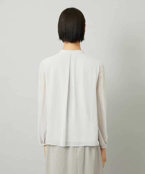 MICHEL KLEIN / ミッシェルクラン シャツ・ブラウス | ボウタイ付き2WAYブラウソ— | 詳細20