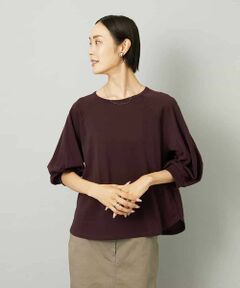 MICHEL KLEIN / ミッシェルクラン カットソー | シアー裏毛アクセントラメプルオーバー