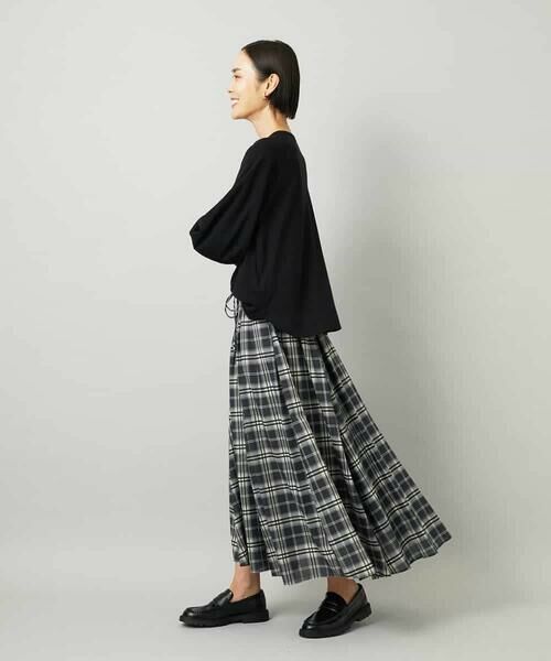 MICHEL KLEIN / ミッシェルクラン カットソー | シアー裏毛アクセントラメプルオーバー | 詳細1