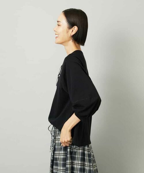 MICHEL KLEIN / ミッシェルクラン カットソー | シアー裏毛アクセントラメプルオーバー | 詳細18