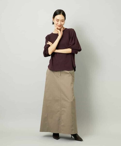 MICHEL KLEIN / ミッシェルクラン カットソー | シアー裏毛アクセントラメプルオーバー | 詳細5