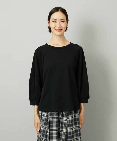 MICHEL KLEIN / ミッシェルクラン カットソー | シアー裏毛アクセントラメプルオーバー | 詳細7