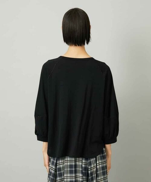 MICHEL KLEIN / ミッシェルクラン カットソー | シアー裏毛アクセントラメプルオーバー | 詳細9