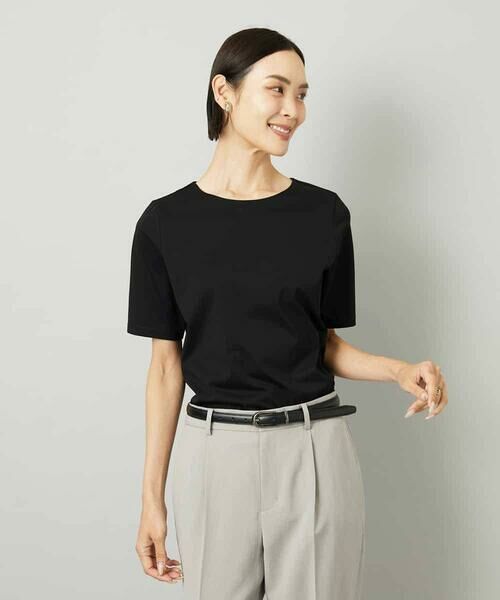 MICHEL KLEIN / ミッシェルクラン カットソー | クリーンフォルムTシャツ | 詳細11