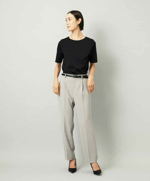 MICHEL KLEIN / ミッシェルクラン カットソー | クリーンフォルムTシャツ | 詳細12