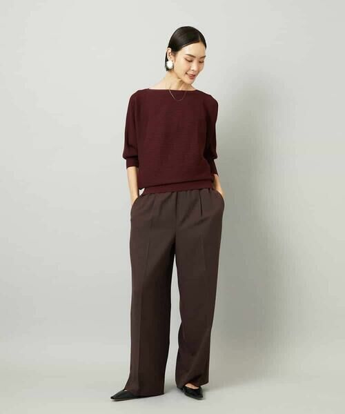 MICHEL KLEIN / ミッシェルクラン その他パンツ | コージーワイドパンツ | 詳細18