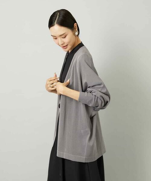 MICHEL KLEIN / ミッシェルクラン カーディガン・ボレロ | ドルマンスリーブトッパーカーディガン | 詳細9