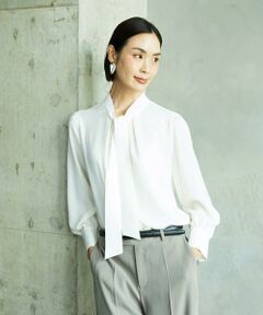 MICHEL KLEIN / ミッシェルクラン シャツ・ブラウス | ボウタイブラウス