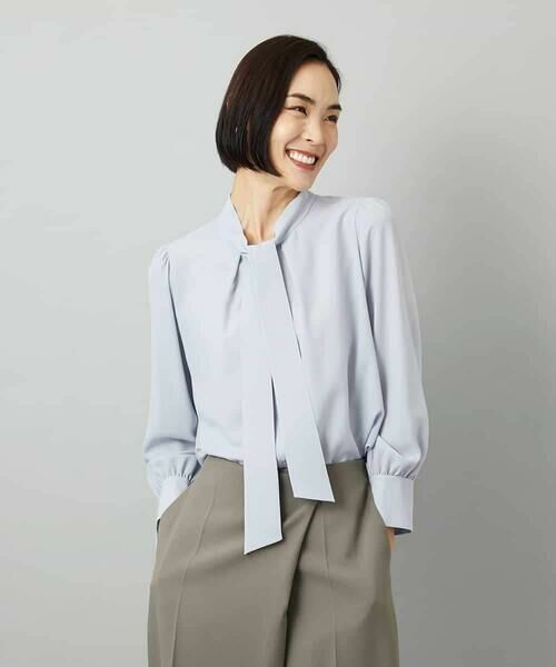 MICHEL KLEIN / ミッシェルクラン シャツ・ブラウス | ボウタイブラウス | 詳細1