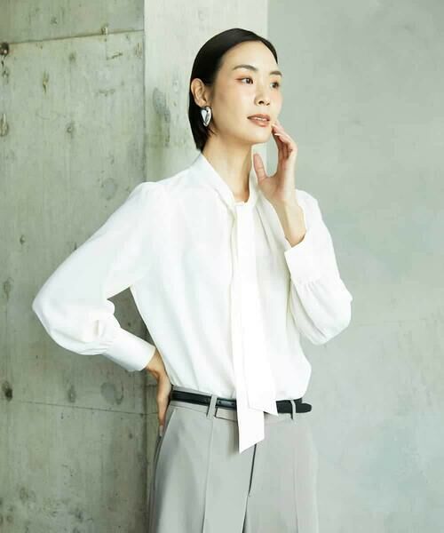 MICHEL KLEIN / ミッシェルクラン シャツ・ブラウス | ボウタイブラウス | 詳細5