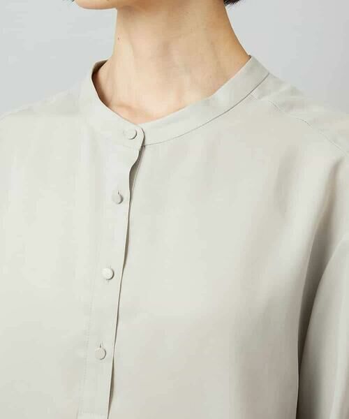 MICHEL KLEIN / ミッシェルクラン シャツ・ブラウス | [セットアップ対応]バンドカラーロングシャツブラウス | 詳細21