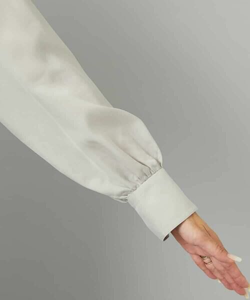 MICHEL KLEIN / ミッシェルクラン シャツ・ブラウス | [セットアップ対応]バンドカラーロングシャツブラウス | 詳細22