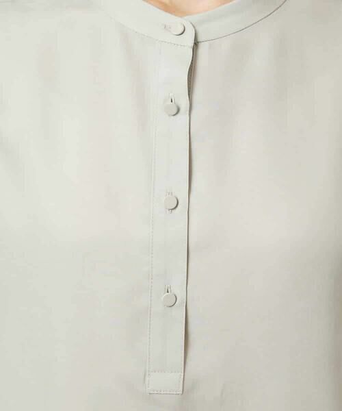 MICHEL KLEIN / ミッシェルクラン シャツ・ブラウス | [セットアップ対応]バンドカラーロングシャツブラウス | 詳細25