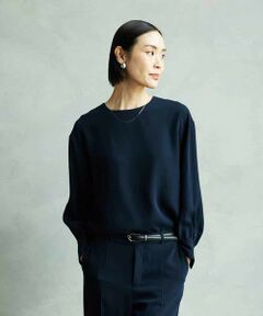 MICHEL KLEIN / ミッシェルクラン シャツ・ブラウス | [セットアップ対応]ノーカラーブラウス